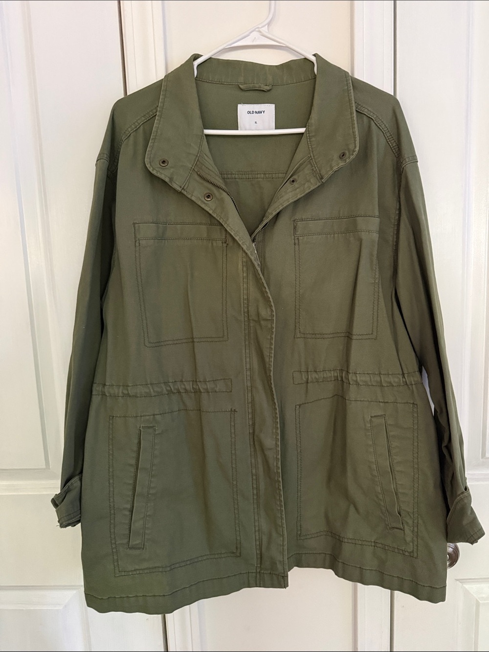 Old Navy Olive Green Utility Jacket with Front Pockets